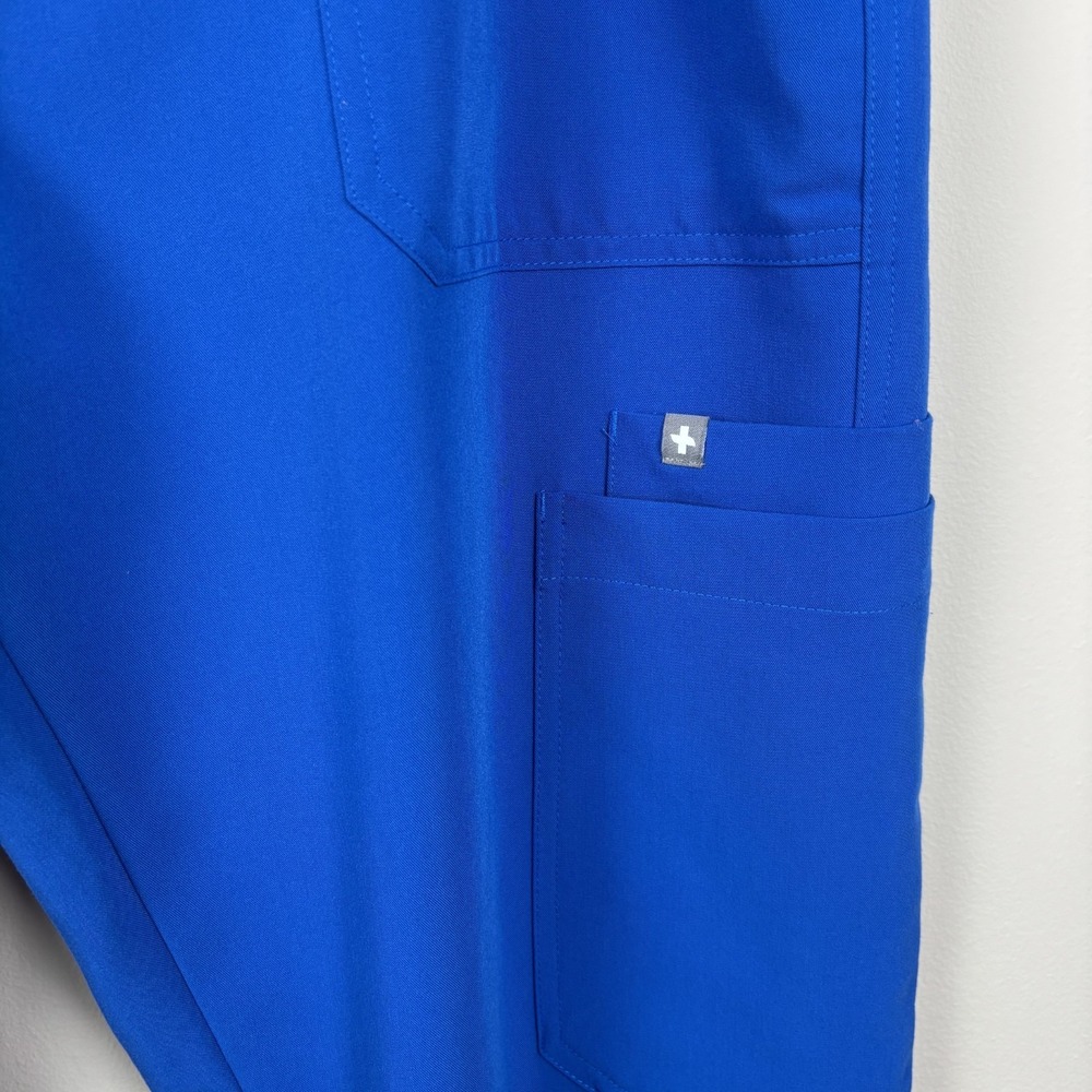 NEW Figs Cairo Cargo Scrub Pants Mens XL Blue Straight Leg Stretch Medical Nurse - Picture 6 of 14